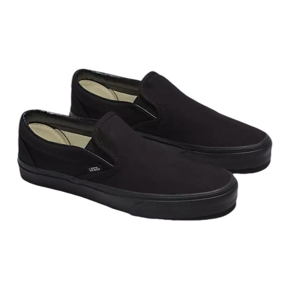 Vans Shoes - Vans Women Size 9 Black Canvas Slip On